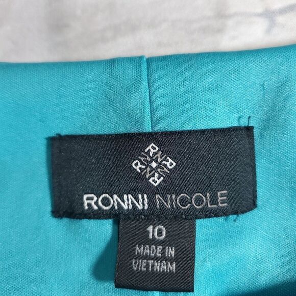 RONNI NICOLE textured stripe sheath dress 10 - Picture 3 of 5